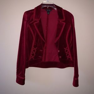 White House Black Market Velvet Blazer